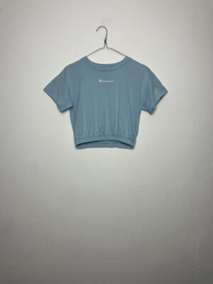 Camiseta Crop Top Champion Sky Blue S