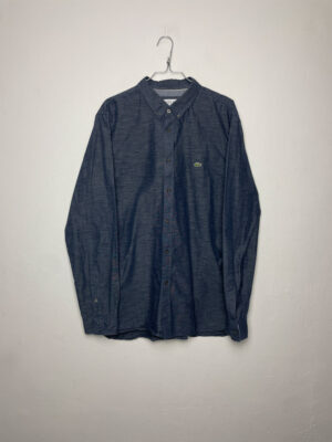 Camisa Lacoste Modern Azul Mar. Rayas L
