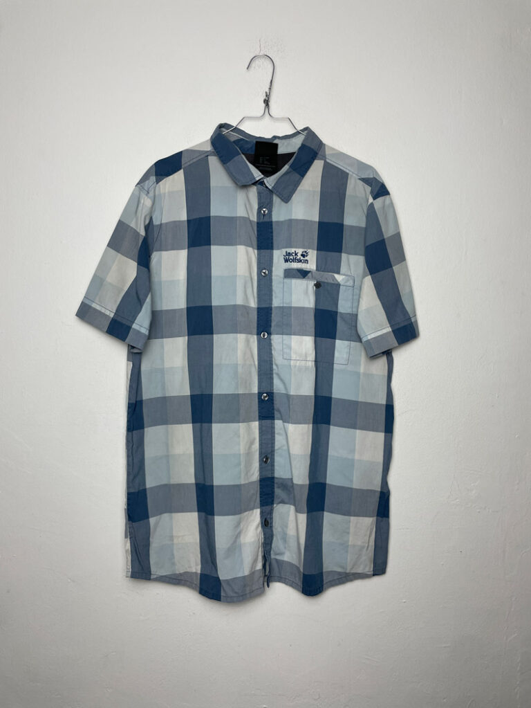 Camisa Jack Wolfskin Blue Squares M