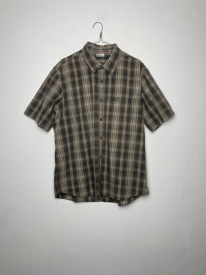 Camisa Jack Wolfskin Brown Squares XL
