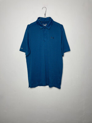 Polo Under Armour Rayas Black & Blue L