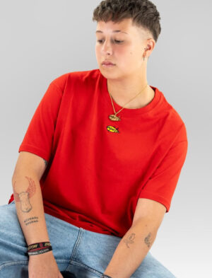 Camiseta Agüita Roja Mini Logo