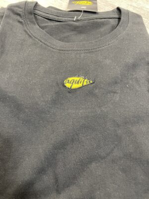 Camiseta Agüita Mini Logo Negra