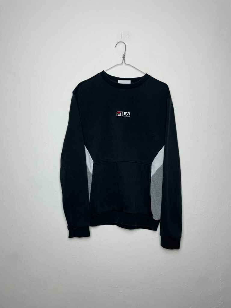 Sudadera FILA White Logo Black L