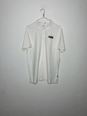 Polo Puma Basic White Text Logo M