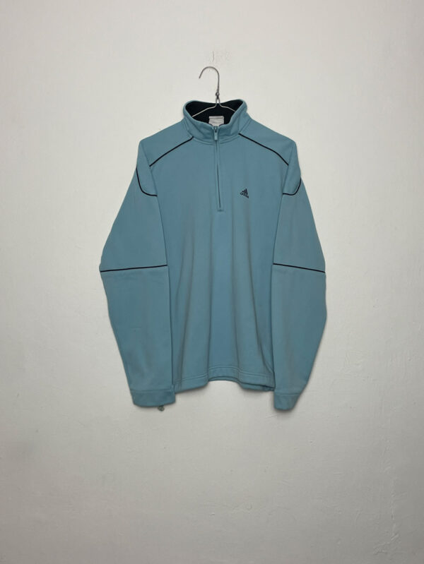 Sudadera Half-Zip Adidas Sky Blue L