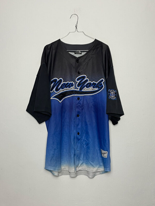 Camiseta Beisbol New York Blue Fade XXL