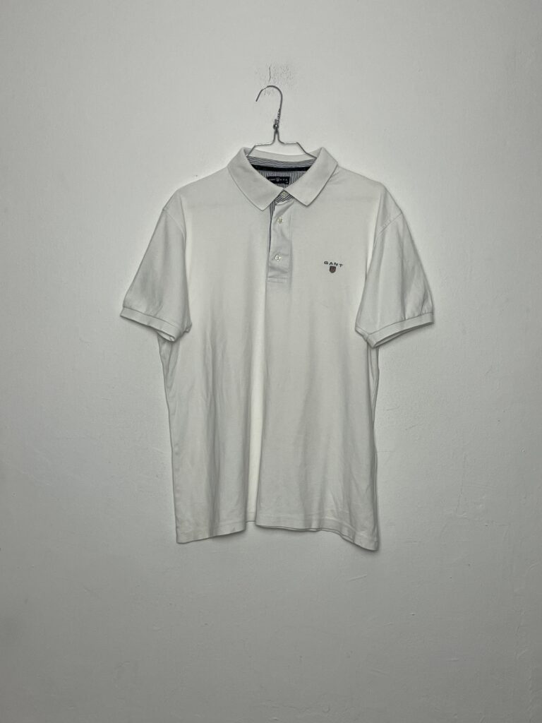 Polo Gant Basic White M