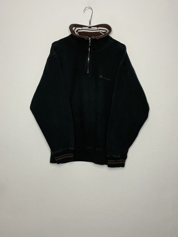 Sudadera Half-Zip Champion Black & Bronze L