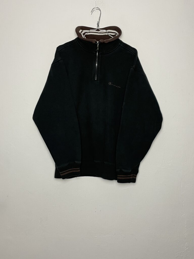Sudadera Half-Zip Champion Black & Bronze L