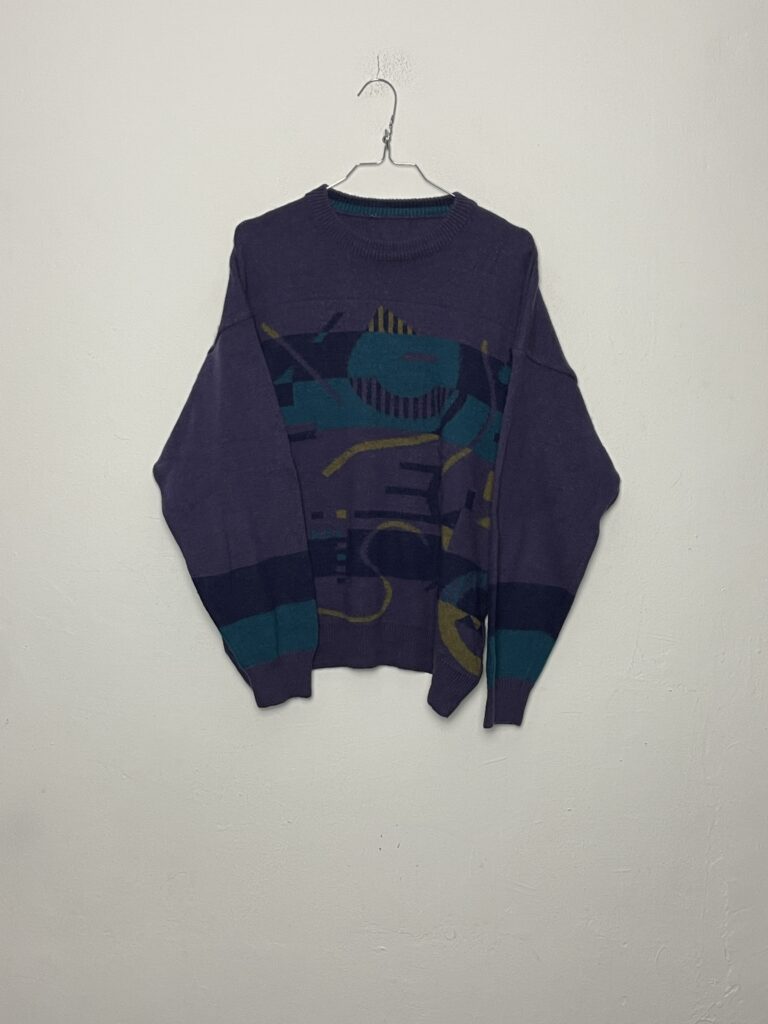 Jersey Abstract Purple L