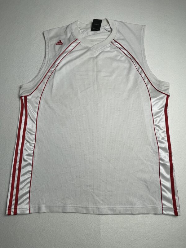 Camiseta Basket Adidas White & Red XL
