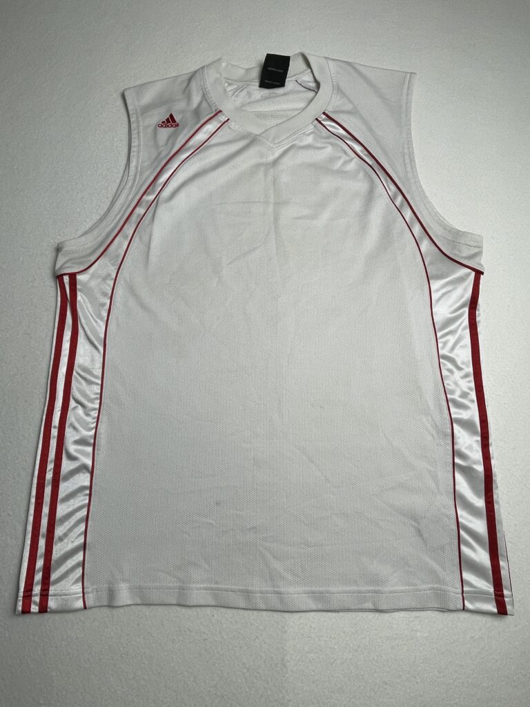 Camiseta Basket Adidas White & Red XL