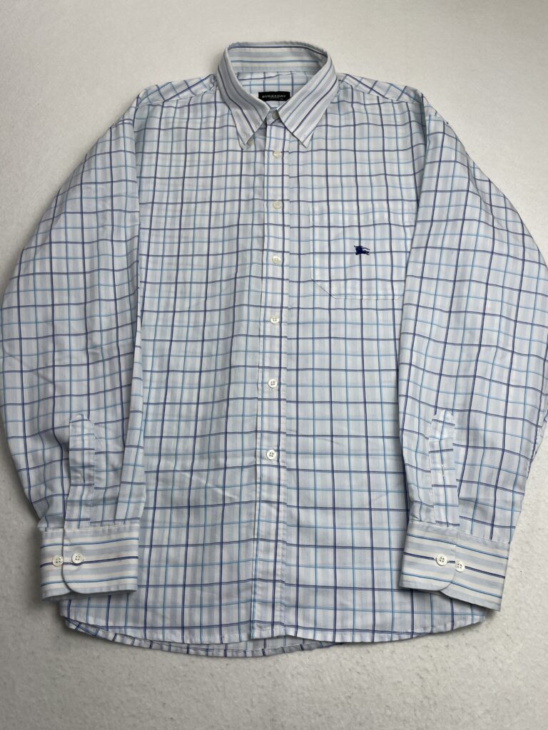 Camisa Burberry Blue Squares XL
