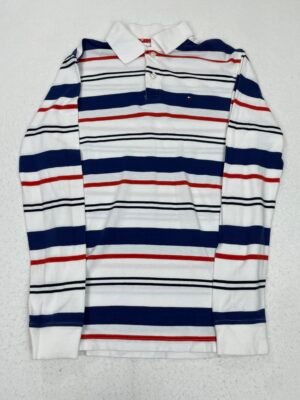 Polo Tommy Hilfiger Orange & Blue Lines S