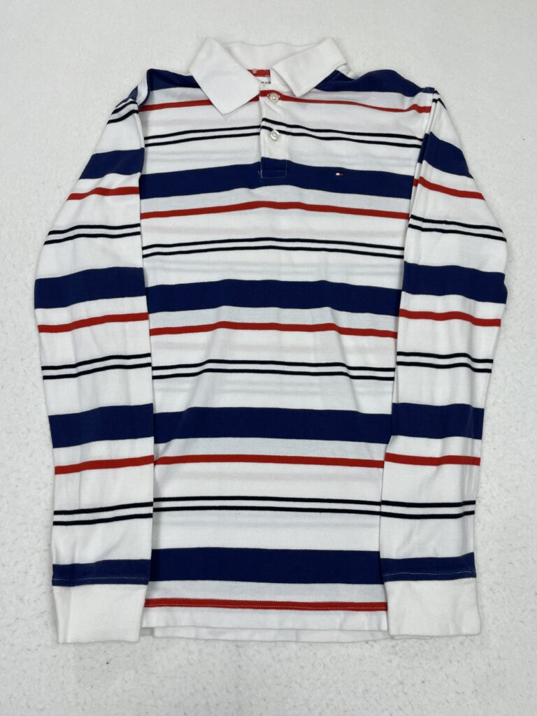 Polo Tommy Hilfiger Orange & Blue Lines S