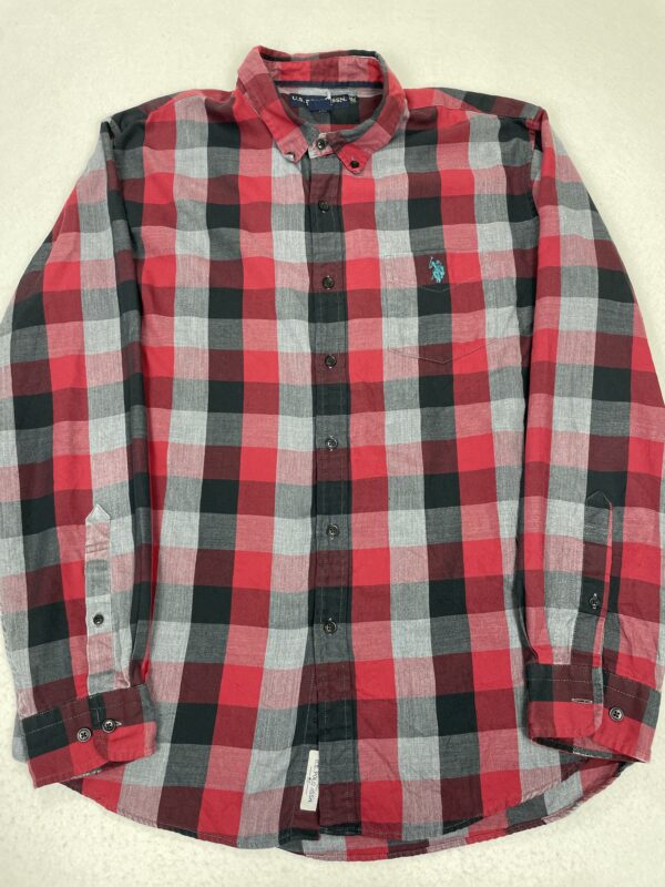 Camisa US Polo Assn. Red & Grey XL