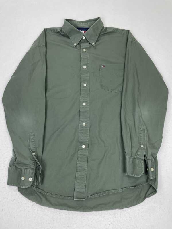 Camisa Tommy Hilfiger Pocket Forest Green XL