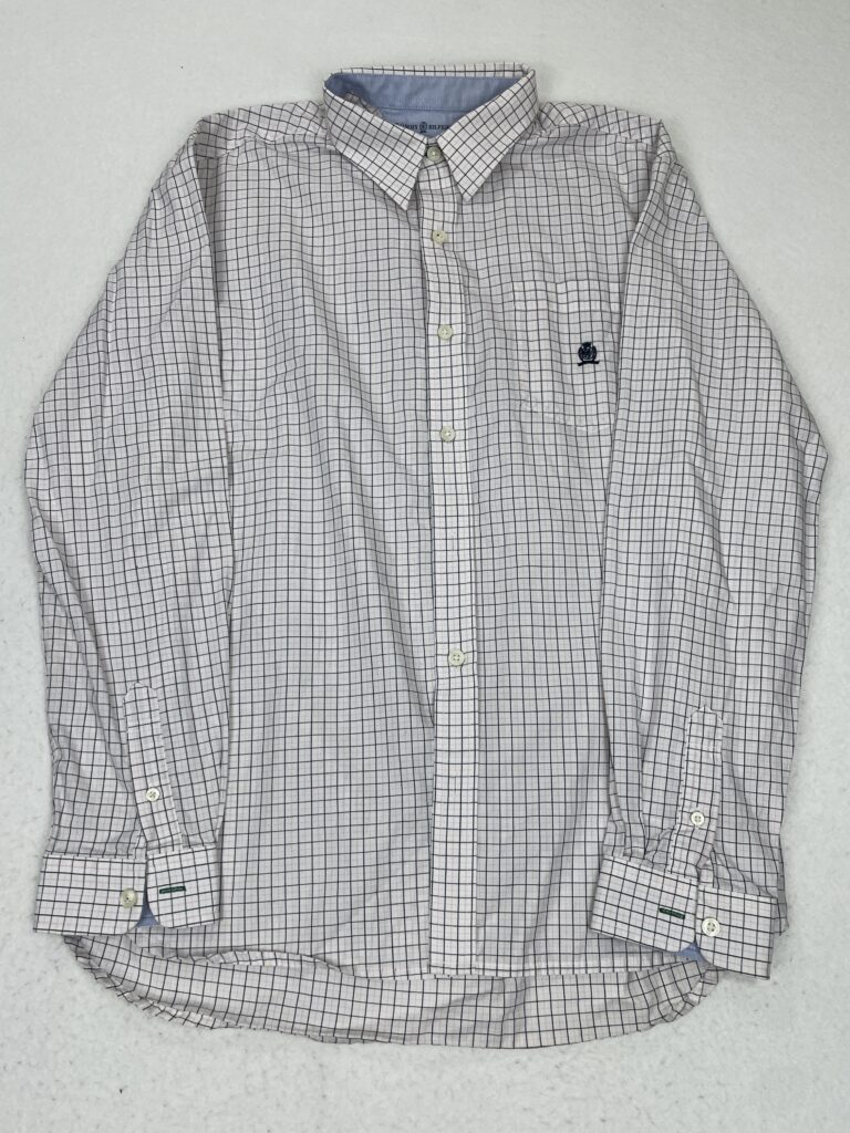 Camisa Tommy Hilfiger Pink & Navy Squarelines S