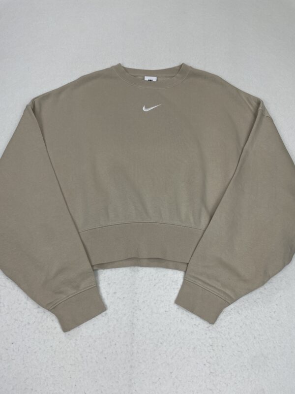 Sudadera Crop Nike Basic Beige M