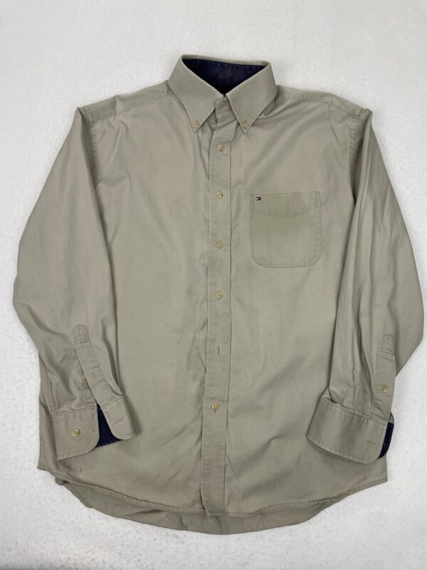 Camisa Tommy Hilfiger Pocket Beige L