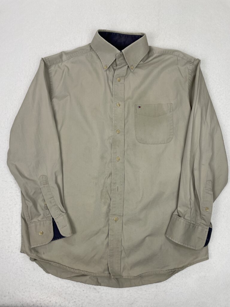 Camisa Tommy Hilfiger Pocket Beige L