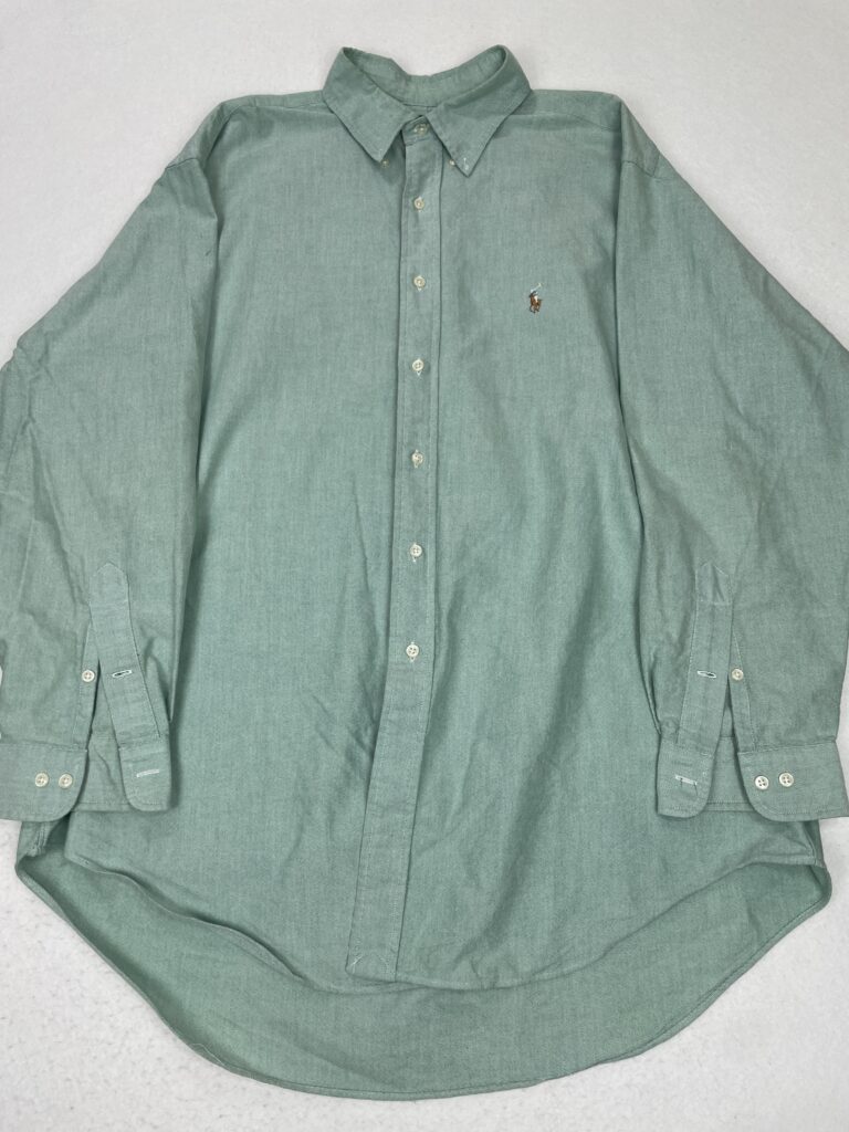 Camisa Ralph Lauren Basic Green Full Pony XL