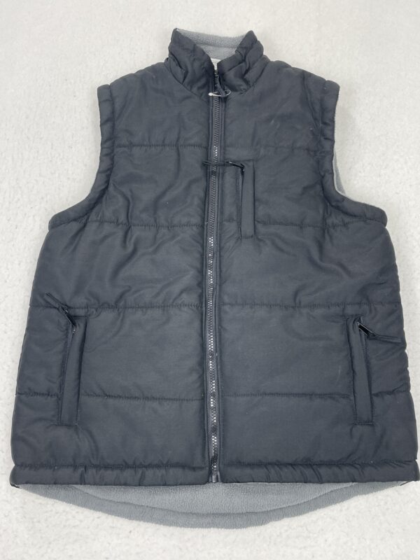 Chaquetón Chaleco Black & Grey Fleece S