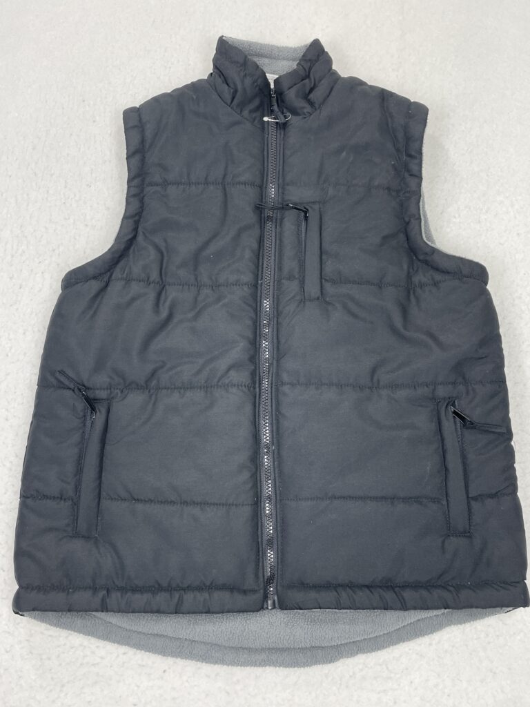 Chaquetón Chaleco Black & Grey Fleece S