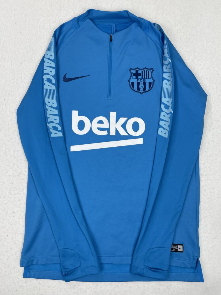 Camiseta Half-Zip Nike FC Barcelona Full Blue S