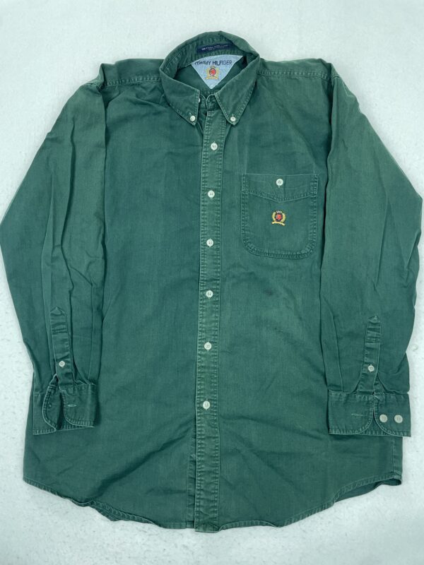 Camisa Tommy Hilfiger Crest Forest Green L