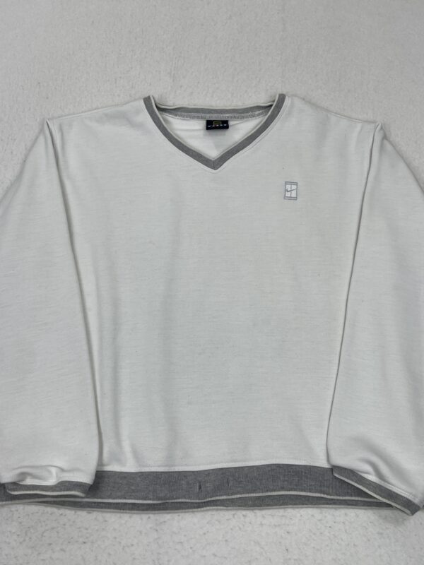 Sudadera Top Nike Court White & Grey L