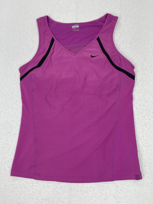 Camiseta Top Nike Fit Fuchsia & Black L