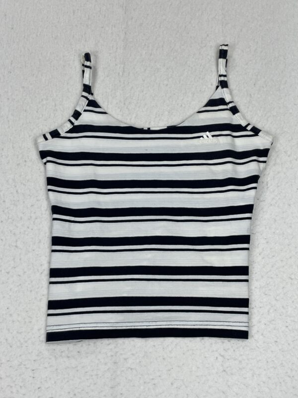 Camiseta Top Adidas White & Black Lines S