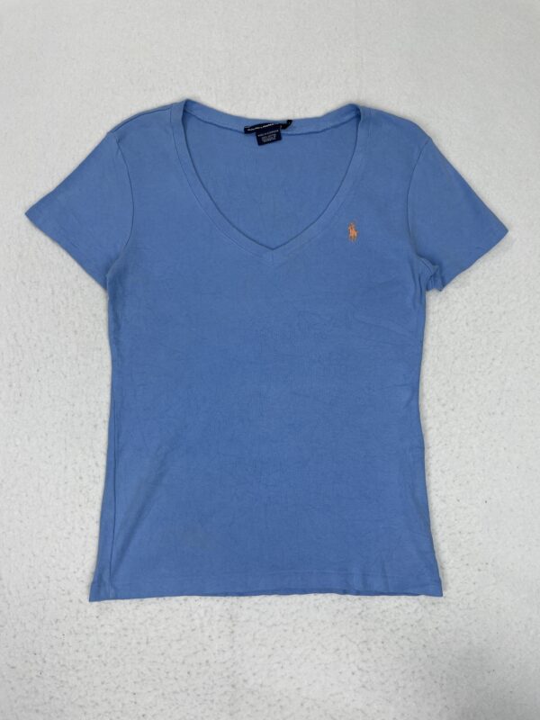 Camiseta Top Ralph Lauren Sky Blue & Orange L