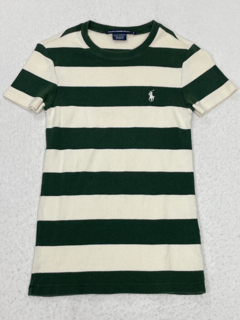 Camiseta Top Ralph Lauren Sport Cream & Green S