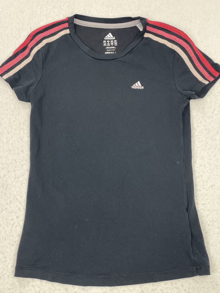 Camiseta Top Adidas Black Three Pinks XS