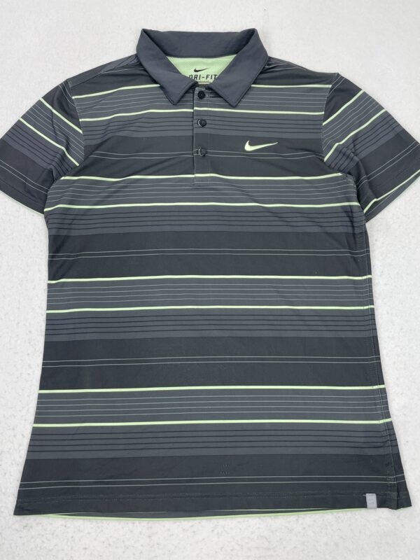 Polo Nike Green & Grey Lines M