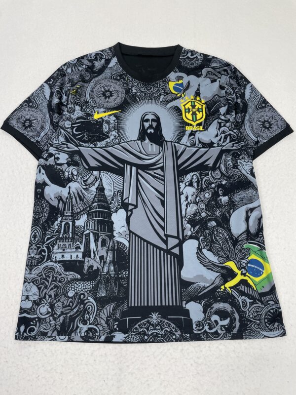 Camiseta Fútbol Replica Brasil Cristo L