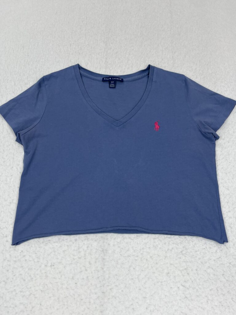 Camiseta Top Ralph Lauren Blue & Pink S