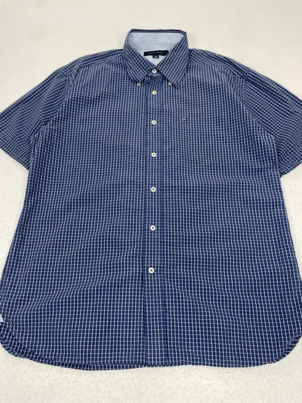 Camisa Tommy Hilfiger Pocket Dark Blue Squares L