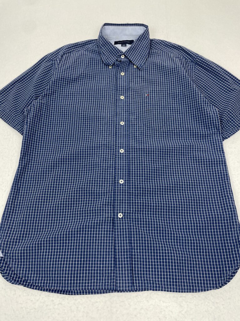 Camisa Tommy Hilfiger Pocket Dark Blue Squares L