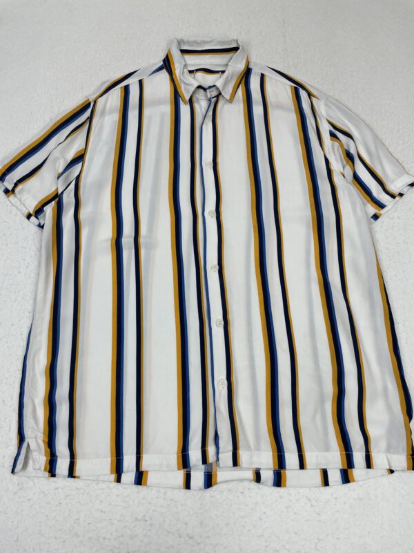 Camisa Print Navy & Mustard Lines L