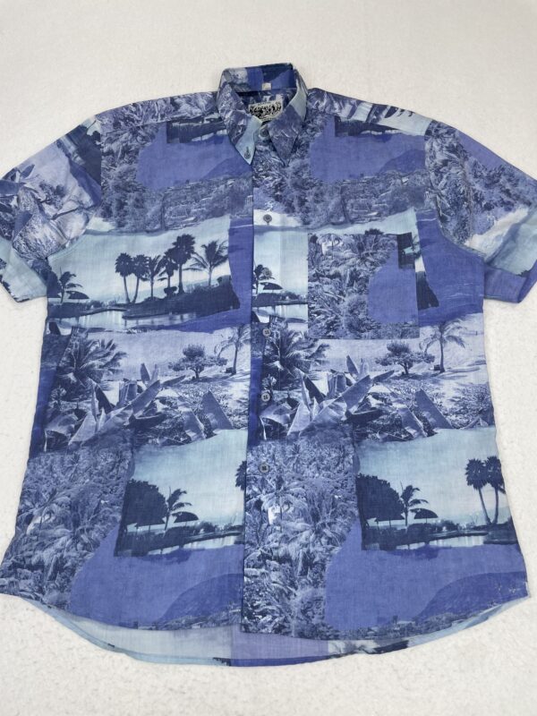 Camisa Print Manners Postcard Blue L
