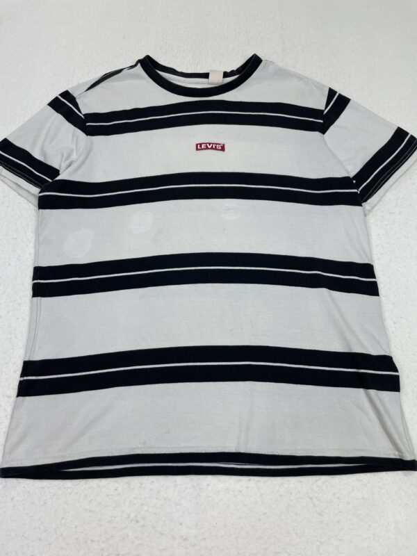 Camiseta Levi's Box Logo Black & White Stripes L