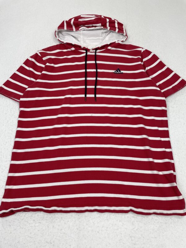 Camiseta Adidas Hoodie Red & White L