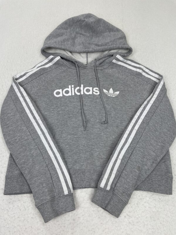 Sudadera Crop Adidas Classic Grey S