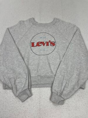 Sudadera Crop Leví's Circle Logo Grey M