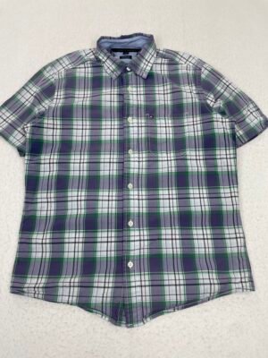 Camisa Tommy Hilfiger Purple & Green Squares S