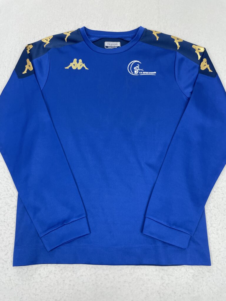 Sudadera Neop. Kappa Elec. Blue & Gold M